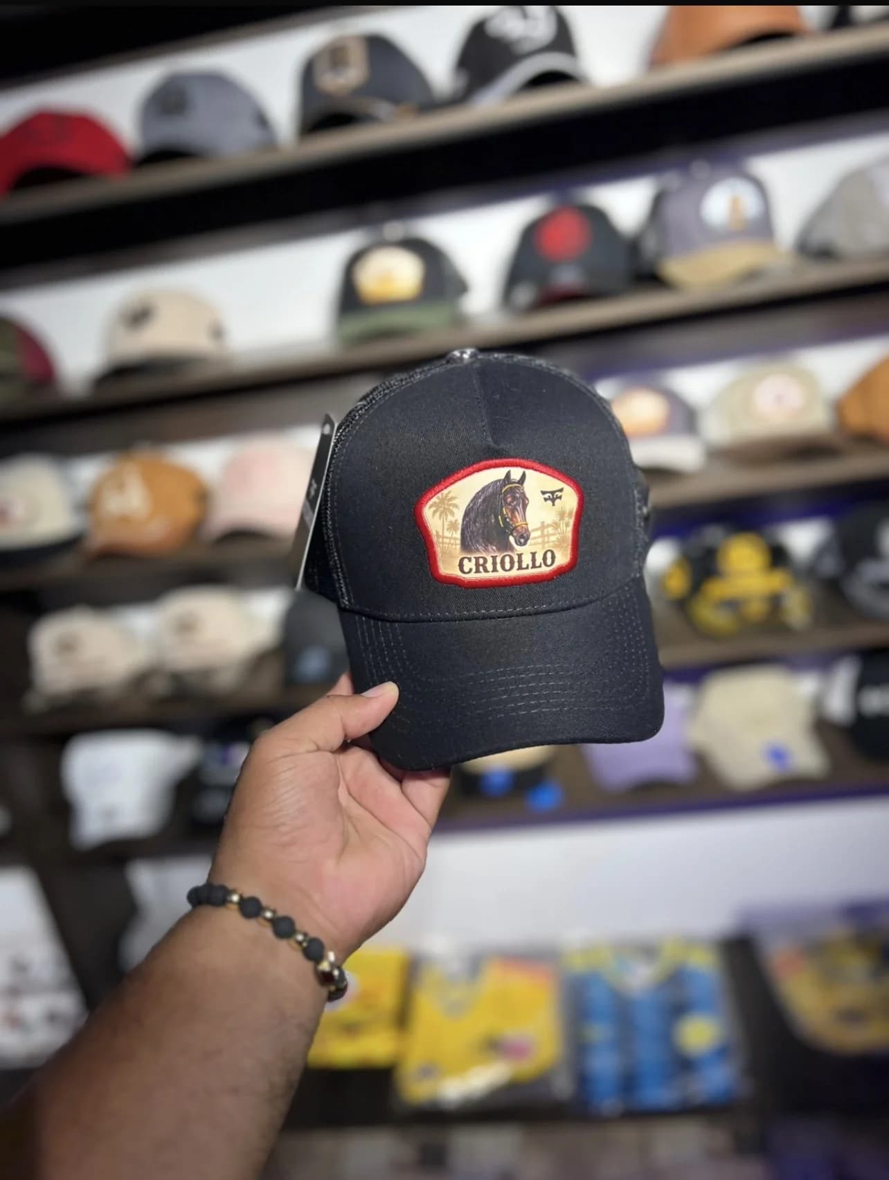 Gorra caballista 100% en malla